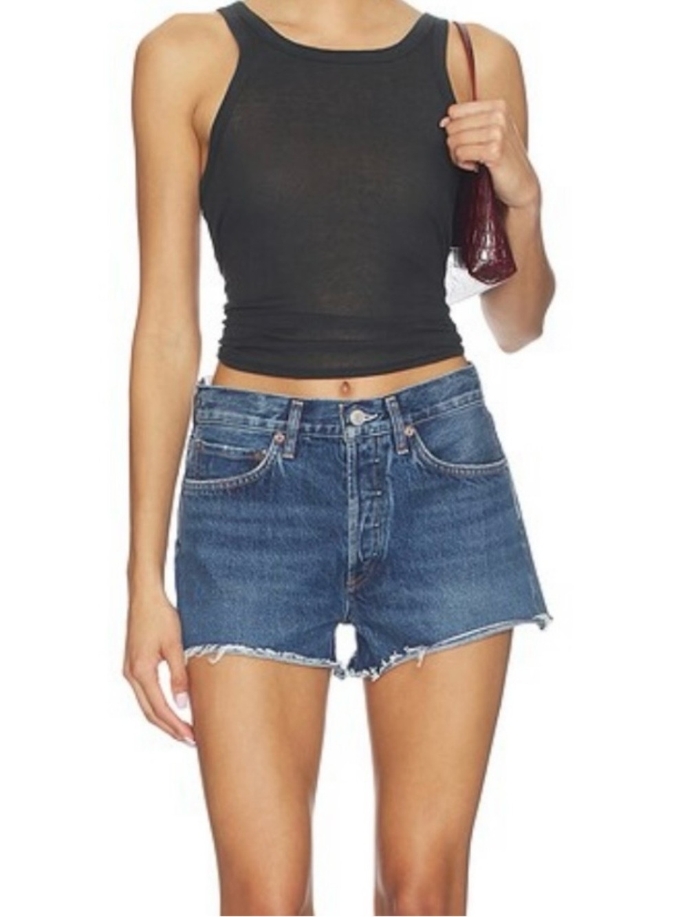 agolde parker shorts in chapter